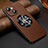 Coque Luxe Cuir Housse Etui avec Mag-Safe Magnetic Magnetique LD2 pour Apple iPhone 13 Marron