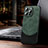 Coque Luxe Cuir Housse Etui avec Mag-Safe Magnetic Magnetique LD4 pour Apple iPhone 14 Pro Max Vert