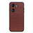 Coque Luxe Cuir Housse Etui B01H pour Huawei Honor 60 5G Marron