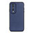 Coque Luxe Cuir Housse Etui B01H pour Huawei Honor 80 Pro 5G Bleu