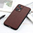 Coque Luxe Cuir Housse Etui B01H pour Realme V25 5G Marron