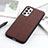 Coque Luxe Cuir Housse Etui B01H pour Samsung Galaxy A23 4G Marron