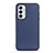 Coque Luxe Cuir Housse Etui B01H pour Samsung Galaxy F23 5G Bleu