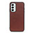 Coque Luxe Cuir Housse Etui B01H pour Samsung Galaxy F23 5G Marron