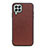 Coque Luxe Cuir Housse Etui B01H pour Samsung Galaxy M33 5G Marron