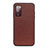 Coque Luxe Cuir Housse Etui B01H pour Samsung Galaxy S20 FE (2022) 5G Marron