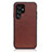 Coque Luxe Cuir Housse Etui B01H pour Samsung Galaxy S22 Ultra 5G Marron