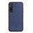 Coque Luxe Cuir Housse Etui B01H pour Sony Xperia 1 V Bleu