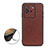 Coque Luxe Cuir Housse Etui B01H pour Vivo iQOO Neo6 5G Marron