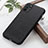 Coque Luxe Cuir Housse Etui B02H pour Oppo A16 Noir