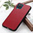 Coque Luxe Cuir Housse Etui B02H pour Samsung Galaxy M12 Rouge