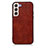 Coque Luxe Cuir Housse Etui B02H pour Samsung Galaxy S22 Plus 5G Marron