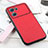 Coque Luxe Cuir Housse Etui B03H pour Oppo K10 5G Rouge