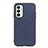 Coque Luxe Cuir Housse Etui B03H pour Samsung Galaxy F23 5G Bleu