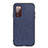 Coque Luxe Cuir Housse Etui B03H pour Samsung Galaxy S20 FE (2022) 5G Bleu