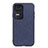 Coque Luxe Cuir Housse Etui B03H pour Xiaomi Redmi K40S 5G Bleu