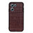 Coque Luxe Cuir Housse Etui B04H pour Oppo K10 5G Marron