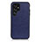 Coque Luxe Cuir Housse Etui B05H pour Samsung Galaxy S21 Ultra 5G Bleu