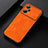 Coque Luxe Cuir Housse Etui B06H pour Oppo K10 Pro 5G Orange