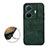 Coque Luxe Cuir Housse Etui B06H pour Vivo T1 Pro 5G Vert