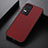 Coque Luxe Cuir Housse Etui B07H pour Xiaomi Redmi K40S 5G Rouge