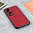 Coque Luxe Cuir Housse Etui B08H pour Huawei Honor 70 5G Rouge