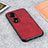 Coque Luxe Cuir Housse Etui B08H pour Huawei Honor 70 Pro 5G Rouge