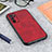 Coque Luxe Cuir Housse Etui B08H pour Oppo A54s Rouge