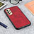 Coque Luxe Cuir Housse Etui B08H pour Samsung Galaxy A13 4G Rouge