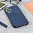 Coque Luxe Cuir Housse Etui B08H pour Samsung Galaxy M33 5G Bleu