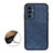 Coque Luxe Cuir Housse Etui B08H pour Vivo V23e Bleu