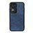 Coque Luxe Cuir Housse Etui B08H pour Xiaomi Poco F4 5G Bleu