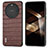 Coque Luxe Cuir Housse Etui BH4 pour Huawei Mate 60 Pro+ Plus Marron