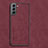 Coque Luxe Cuir Housse Etui C01 pour Samsung Galaxy S23 Plus 5G Rouge
