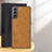 Coque Luxe Cuir Housse Etui C01 pour Samsung Galaxy S24 5G Marron