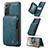 Coque Luxe Cuir Housse Etui C01S pour Samsung Galaxy S21 5G Petit