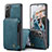 Coque Luxe Cuir Housse Etui C02S pour Samsung Galaxy S21 5G Petit