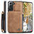 Coque Luxe Cuir Housse Etui C02S pour Samsung Galaxy S21 5G Petit