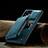 Coque Luxe Cuir Housse Etui C02S pour Samsung Galaxy S21 Ultra 5G Bleu