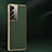 Coque Luxe Cuir Housse Etui C10 pour Samsung Galaxy S21 5G Vert