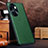 Coque Luxe Cuir Housse Etui DL1 pour Huawei Honor 100 Pro 5G Vert