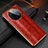 Coque Luxe Cuir Housse Etui DL3 pour Huawei Mate 50 RS Rouge