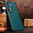 Coque Luxe Cuir Housse Etui DL3 pour Oppo Reno11 Pro 5G Cyan