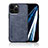 Coque Luxe Cuir Housse Etui DY1 pour Apple iPhone 12 Pro Bleu