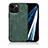 Coque Luxe Cuir Housse Etui DY1 pour Apple iPhone 12 Pro Max Vert