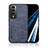 Coque Luxe Cuir Housse Etui DY1 pour Huawei Honor 80 GT 5G Bleu