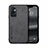 Coque Luxe Cuir Housse Etui DY1 pour OnePlus 9 Pro 5G Noir