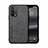 Coque Luxe Cuir Housse Etui DY1 pour Oppo A74 4G Noir