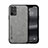 Coque Luxe Cuir Housse Etui DY1 pour Oppo A94 4G Gris