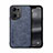 Coque Luxe Cuir Housse Etui DY1 pour Oppo Find X5 5G Bleu